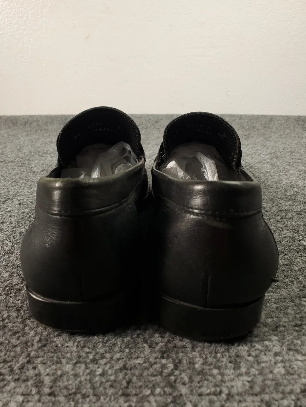 Bruno Magli Tabarro Penny Loafers Mens 9.5M Slip On Dress Shoes Black Leather